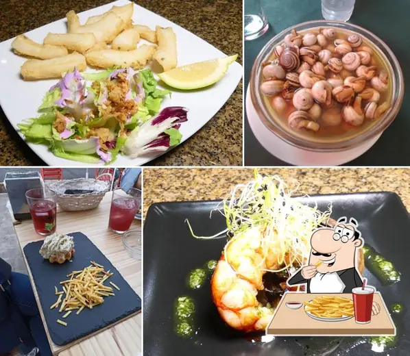 Platos caseros, patatas fritas y caracoles de Alma Sevillana