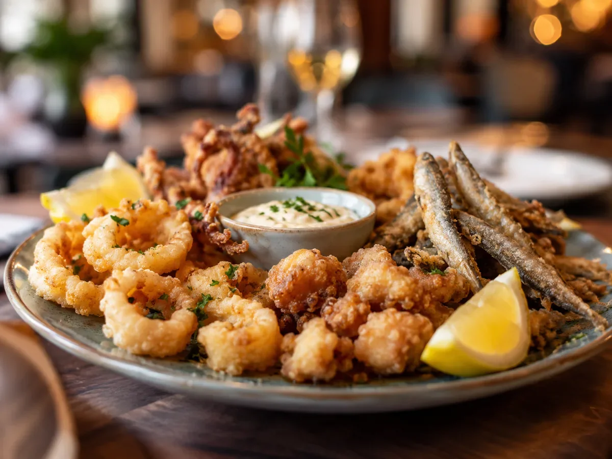 Fritura andaluza y pescado